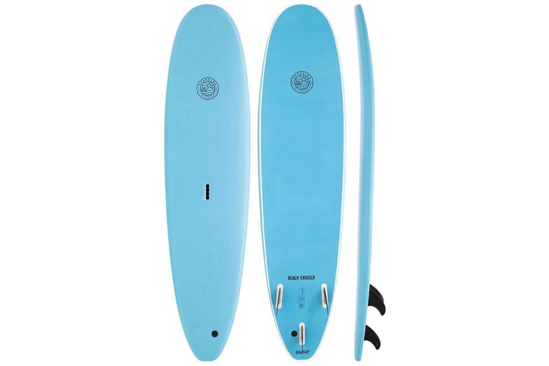 Gnaraloo Beach Cruiser Surfboard - Blue - 7'6