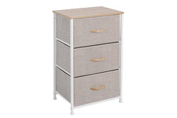 Ovela: 3 Drawer Storage Chest - Beige