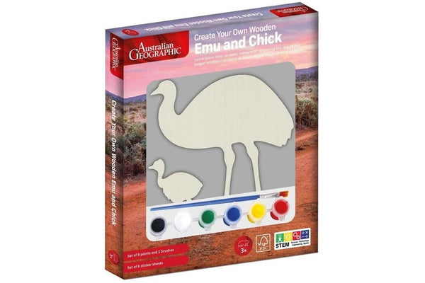 Australian Geographic: Create Your Own Wooden Emu and Chick