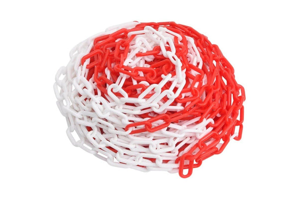 Warning Chain Red And White 30 m ø4 Mm Plastic Opbkxt