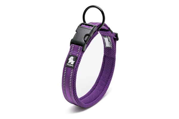 Heavy Duty Reflective Collar Purple Xs -