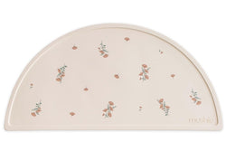 Mushie: Silicone Place Mat - Pink Flowers