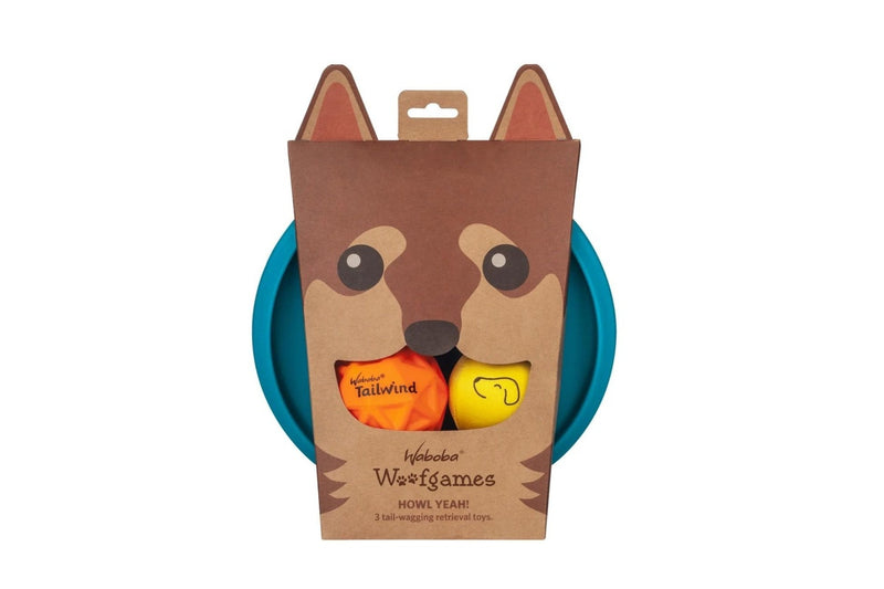 Waboba Woofpack Dog Ball Set (Brown) (One Size)