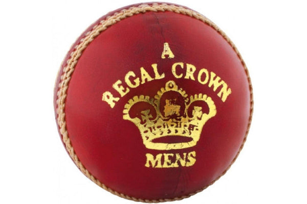 Readers Crown Cricket Ball (Red/Gold) (One Size)