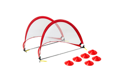 Portable Kids Soccer Goal Set with Cones