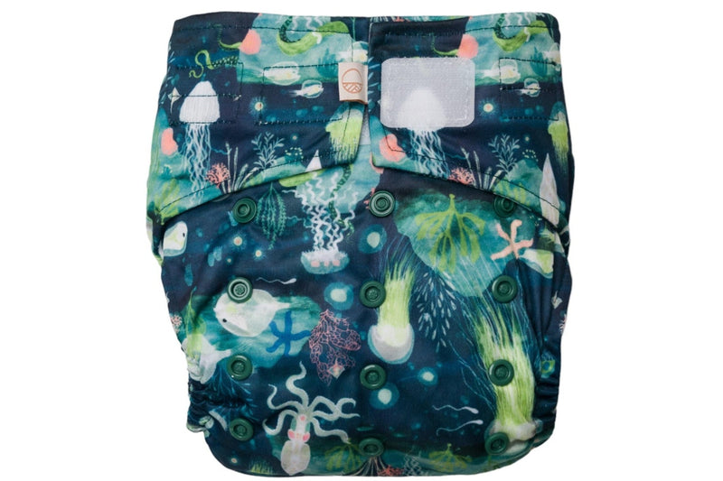 Nestling: Sassy Simple Nappy Complete - Under the Sea (One Size)