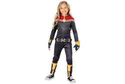 Marvel: Captain Marvel (The Marvels) - Deluxe Kids Costume (Size: 9-10)