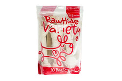 Yours Droolly: Rawhide Variety Pack - 10 Piece Large