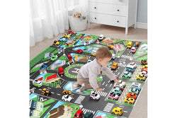 Kids Children City Road Play Mat Car Road Playmat Learning Gifts