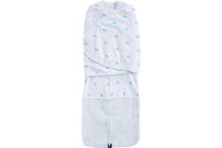 Mum 2 Mum Summer DreamSwaddle Small - Blue Criss-Cross