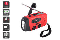 Kogan Emergency Weather Radio with Built in 2000mAh Power Bank and LED Lamp