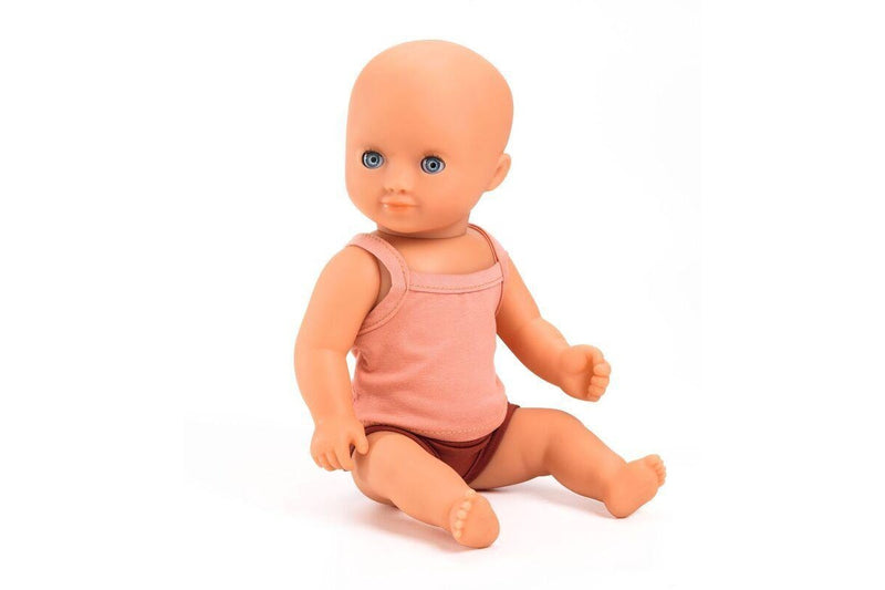 Djeco Baby Girl Prune Pomea 32cm Hard Body Doll Kids Fun Pretend Play Toy 18m+