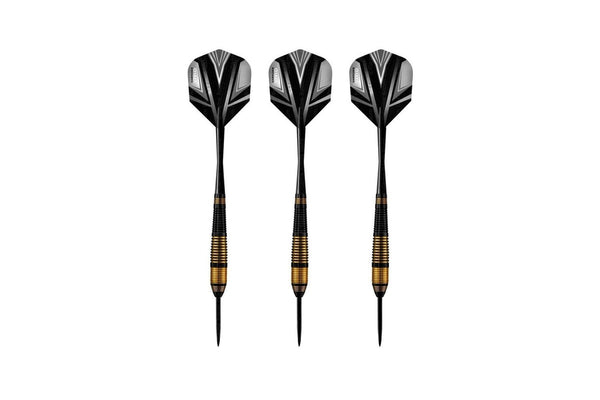 Harrows Vivid Brass Darts (Pack Of 3) (Black/Brass/Grey) (25g)