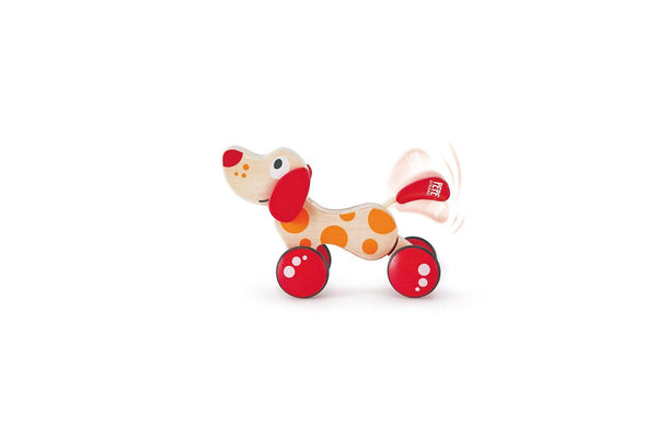 Hape Pepe Wooden Push & Pull Along Dog Animal Baby Toddler Fun Play Toy 12m+