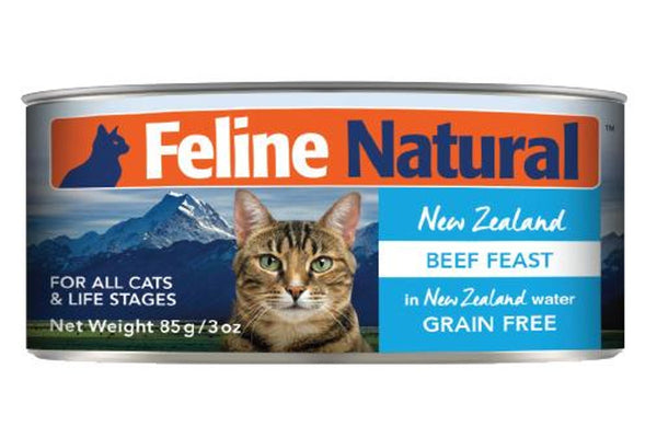 Feline Natural: 85g Beef Feast (24 cans/tray)