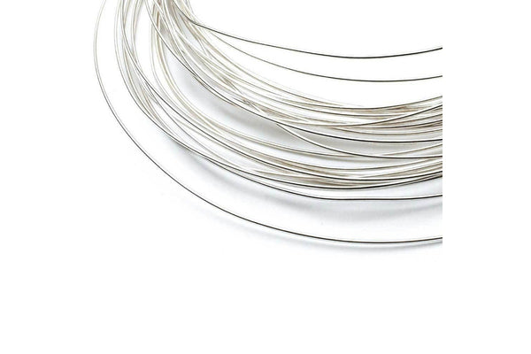 1m Sterling Silver 0.3mm - Soft Round Wire Rod 28 Gauge Fine Jewellery