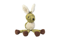 House Of Paws Plush Tweed Hare Long Legs Dog Toy (Green) (One Size)