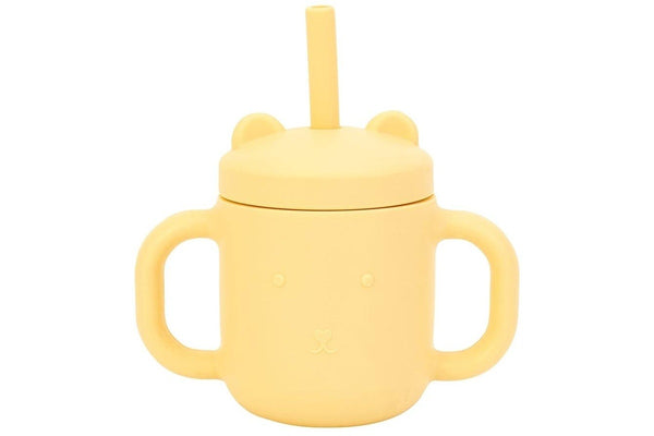 Annabel Trends: Silicone Mini Sippi Bear with Handles - Lemon (150ml)