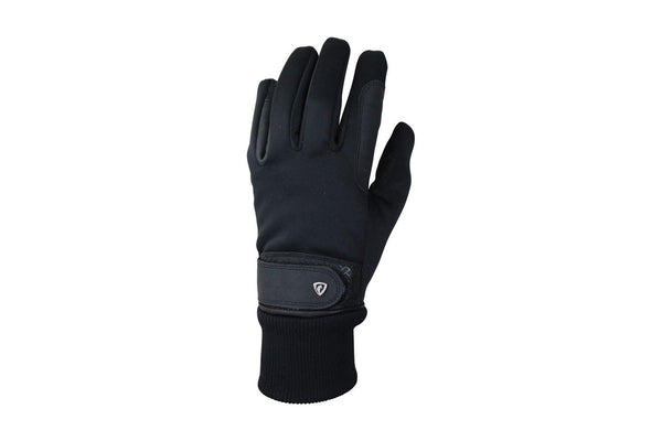 Hy Unisex Adult Thinsulate Leather Bound Riding Gloves (Black) (XS)