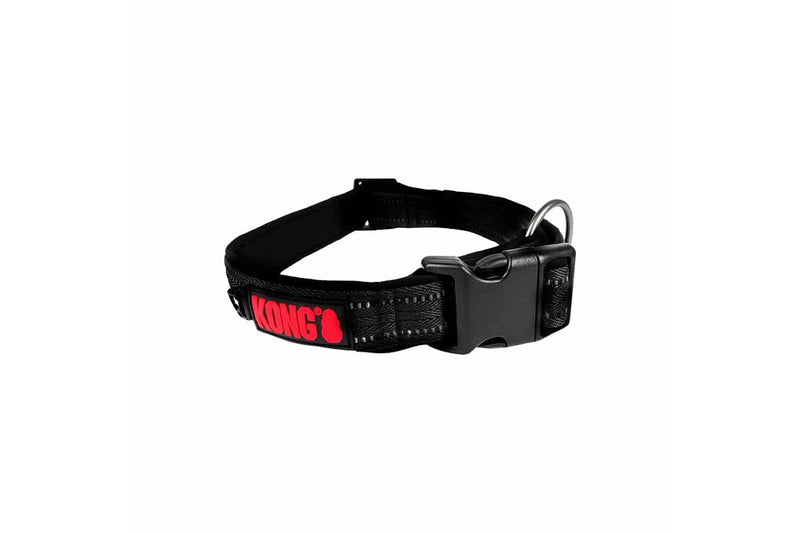 Kong Nylon Black Collars Medium