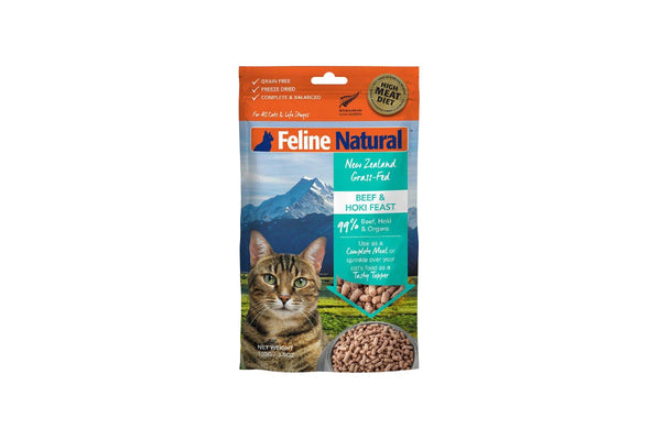 Feline Natural: Freeze-Dried Cat Food, Beef & Hoki 100g