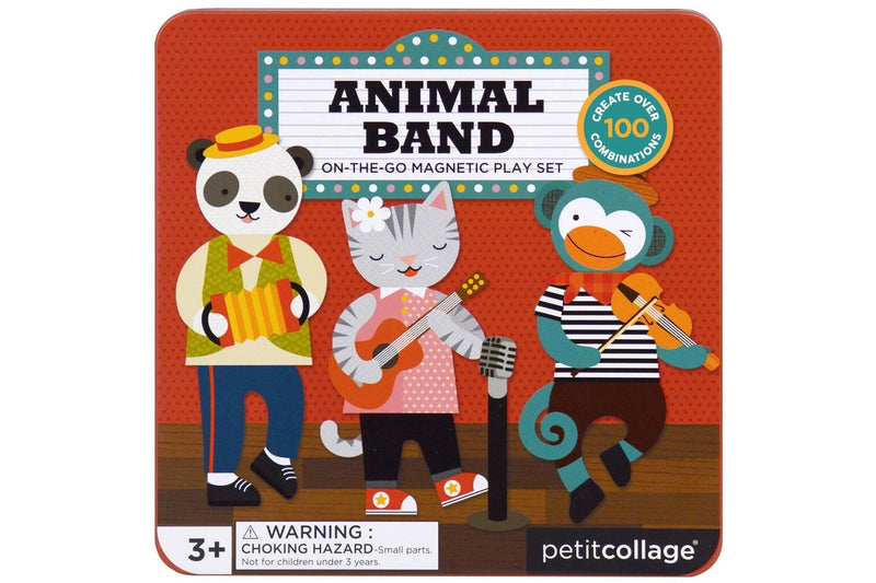 Petit Collage: Magnetic Play Set - Animal Band