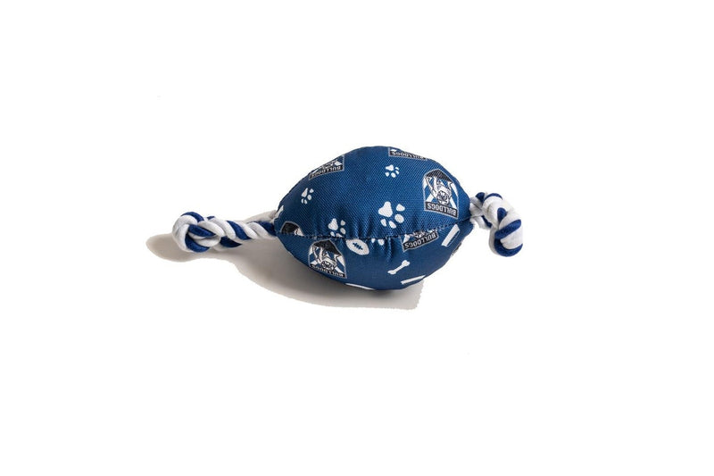 The Stubby Club Canterbury Bulldogs NRL Themed Durable Dog Cat Pet Chew Toy