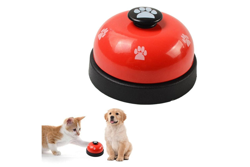 Pet Training Bells Dog Cat Training Equipment Interactive Toy Red