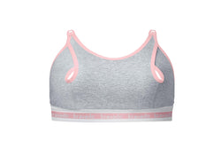 Bravado Designs: Clip and Pump Nursing Bra - Dove Heather W/Dusted Peony (Small)