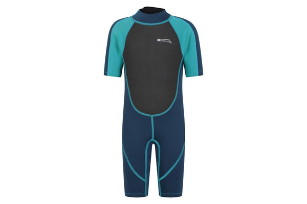 Mountain Warehouse Childrens/Kids Contrast Panel Wetsuit (Teal) (13 Years)