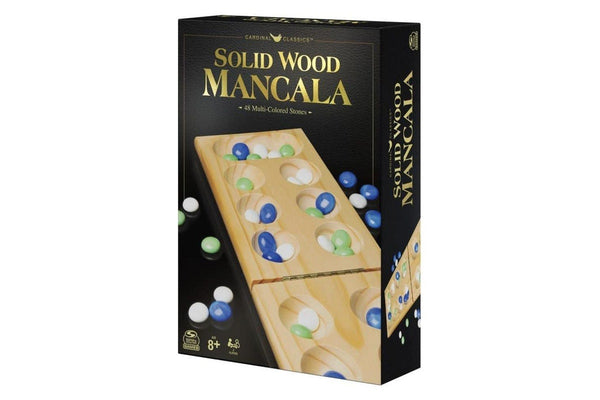 Cardinal Classics Solid Wood Wooden Mancala Kids Family Tabletop Game Set 8y+