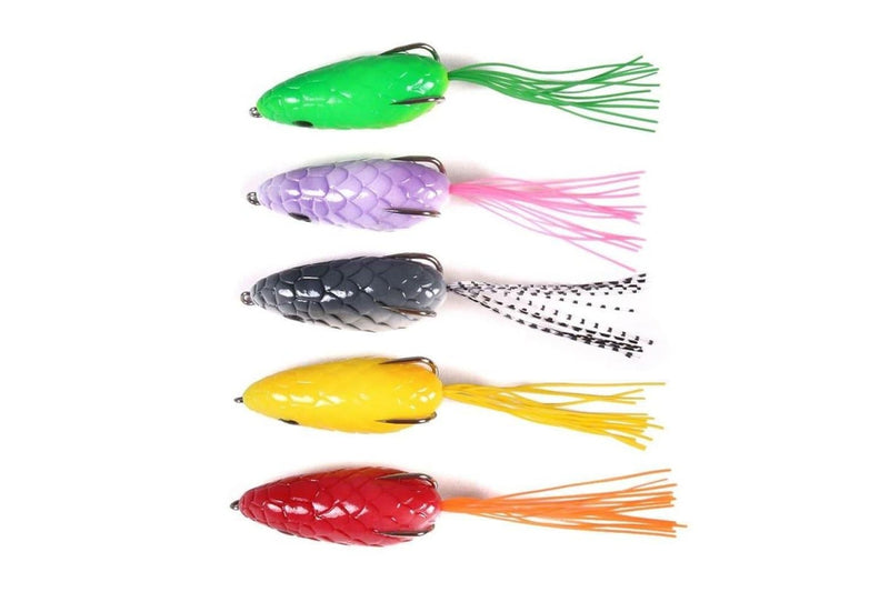 5 Piece Hengjia Fo035 Snake Skin Thunder Brogue Dummy Bait Set 6cm 10g