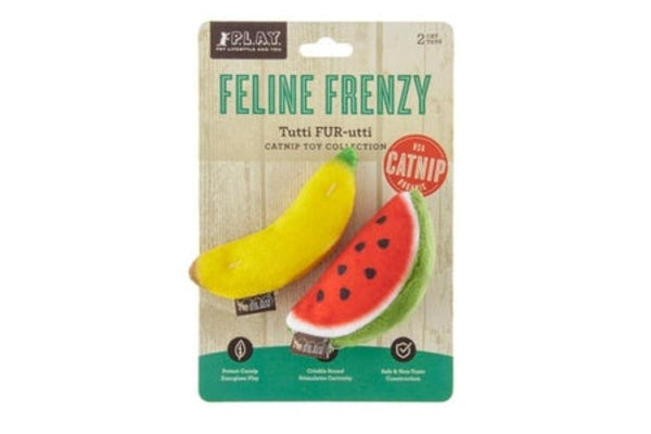 P.L.A.Y: Tropical Fruits - Feline Frenzy Cat Toy (2-Pack)