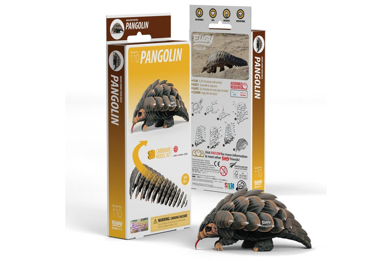 Eugy: Pangolin - 3D Cardboard Model