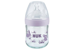 NUK: Nature Sense Glass Bottle - Purple (120ml)