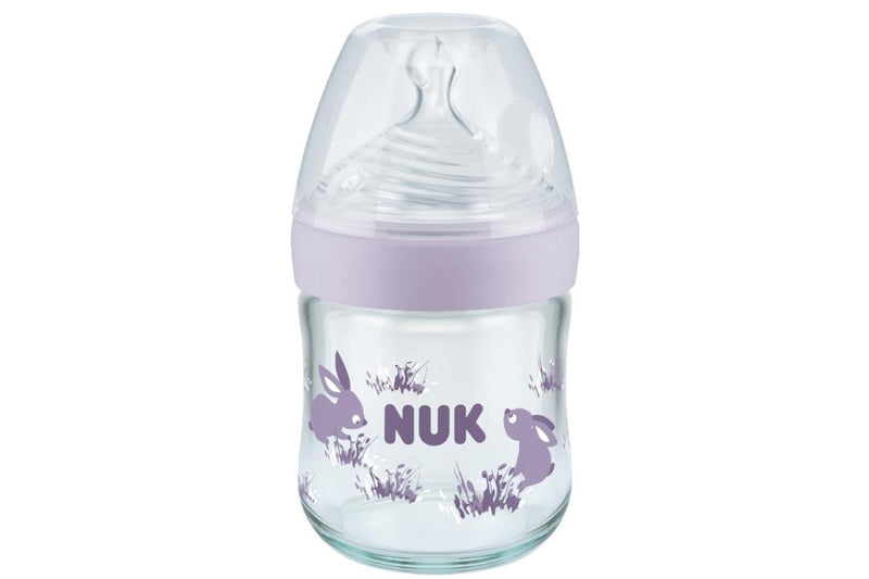 NUK: Nature Sense Glass Bottle - Purple (120ml)