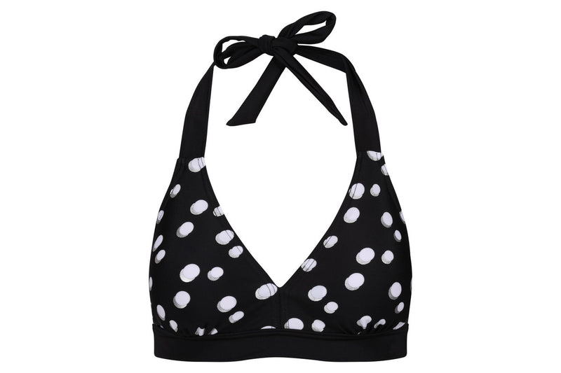 Regatta Womens/Ladies Flavia Polka Dot Bikini Top (Black/White) (12 UK)