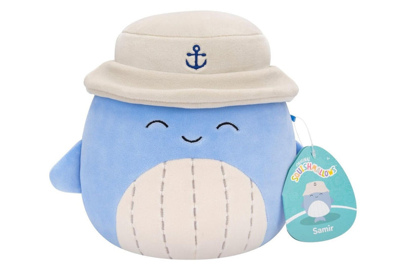 Squishmallows: Samir the Whale W/Tan Bucket Hat - 7.5" Plush