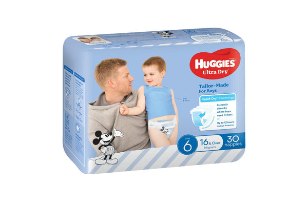 Huggies Ultra Dry Junior Boy Nappies - Size 6