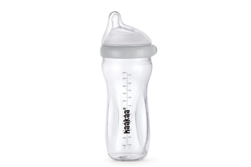 Haakaa: Generation 3 Glass Baby Bottle - Grey (300ml)