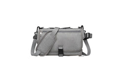 Portable Diaper Changing Pad with Shoulder Strap Water-resistant Diaper Changing Bag Grey