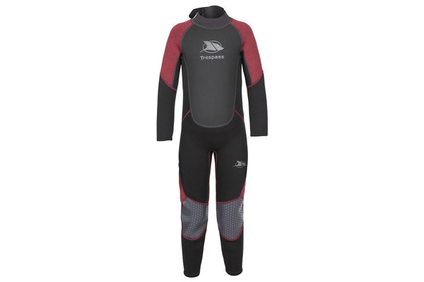 Trespass Childrens/Kids Amigo 3mm Wetsuit (Merlot Marl) (7-8 Years)