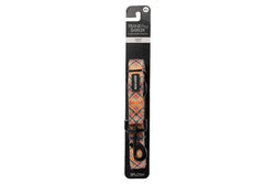 Frank Barker Adjustable 163x2.5cm Plaid Dog Lead Padded Leash Strap M-L Orange