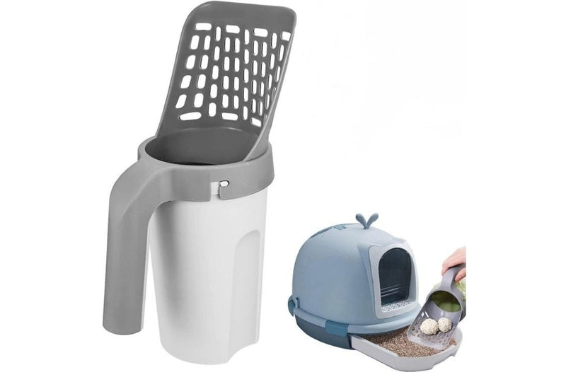 PETSWOL Cat Litter Scoop with Holder