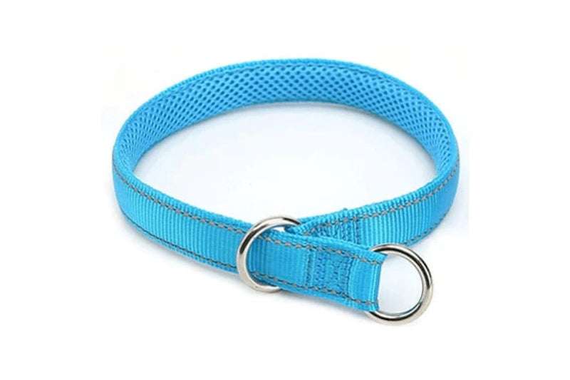 Durable Breathable Reflective Soft Comfortable Nylon Mesh Padded Adjustable Dog Slip Collar