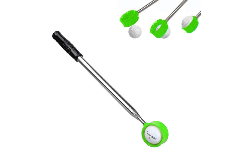Telescopic Golf Ball Retriever Easy Pick Up Balls Golf Accessories Green