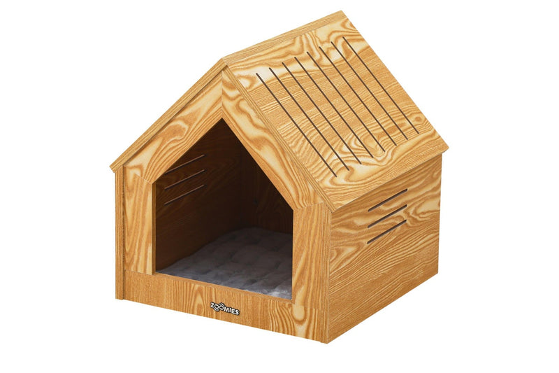 Zoomies Small Modern Pet House Natural