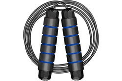 LT Skipping Rope Tangle-Free with Ball Bearings Rapid Speed Jump Rope Cable Ideal for Fitness Gym (Black)