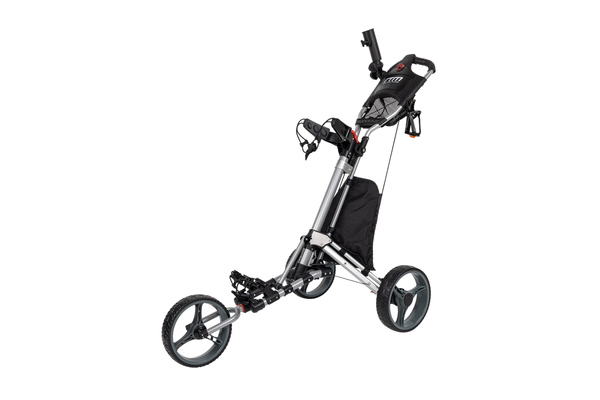 Golf Club Buggy Trolley Cart Compact Foldable 3 Wheel