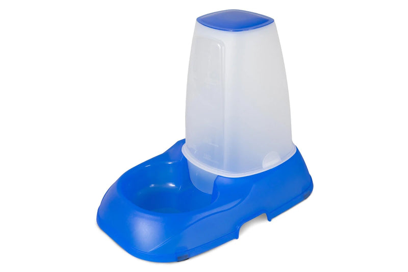 Yours Droolly: Large Gravity Feeder - Blue